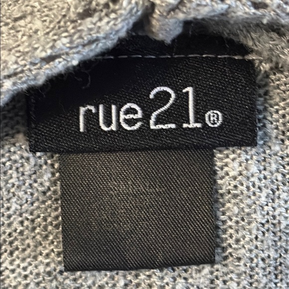 Rue21 Heather Gray Knit Cardigan, size small, lightweight drape style - Picture 2 of 10